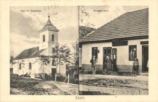 Zsidó, Vácegres; Evangélikus templom, Hangya szövetkezet