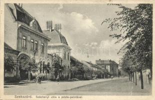 Szekszárd, Széchenyi utca a postapalotával (EK)