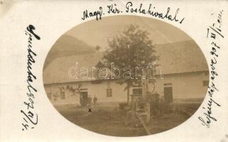 1907 Szentantal, Svaty Anton; postahivatal kúttal / post office with well, photo (fa)