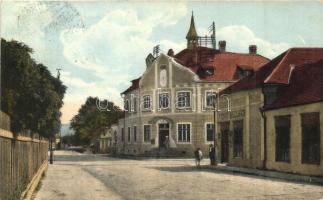 Szászsebes, Sebes, Mühlbach; Postahivatal, Ernst Kellner üzlete / post office, shop
