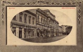 Békéscsaba, Színház, Árvay Rezső üzlete, Teván Adolf könyvnyomdája, 23248-17.