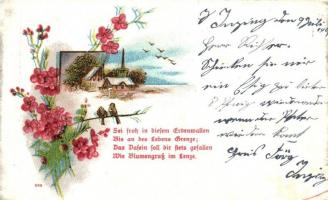 41 db RÉGI hosszú címzéses virágos litho üdvözlőlap, vegyes minőség / 41 pre-1901 floral litho greeting cards, mixed quality