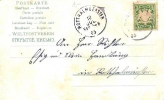 41 db RÉGI hosszú címzéses virágos litho üdvözlőlap, vegyes minőség / 41 pre-1901 floral litho greet...