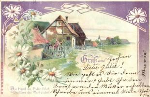 41 db RÉGI hosszú címzéses virágos litho üdvözlőlap, vegyes minőség / 41 pre-1901 floral litho greet...