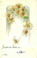 41 db RÉGI hosszú címzéses virágos litho üdvözlőlap, vegyes minőség / 41 pre-1901 floral litho greet...