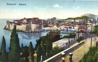 50 db RÉGI horvát városképes lap Dubrovnikról, vegyes minőség / 50 pre-1945 Croatian town-view postc...