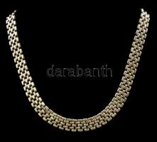 Ezüst(Ag) ötsoros nyaklánc, jelzett, h: 45 cm, nettó: 20,8 g