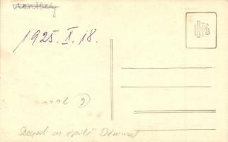 1925 Szeged, látkép az épülő dómmal, photo