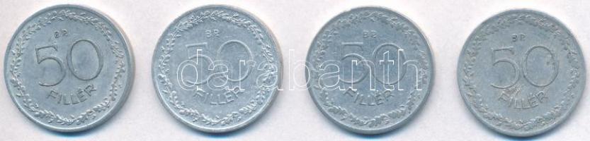 1948. 50f Al + 1953. 50f Al + 1965. 50f Al + 1966. 50f Al T:2-3