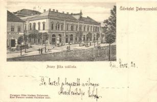 Debrecen, Arany Bika szálloda, Pongrácz Géza kiadása (b)