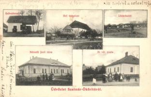 Ököritófülpös, Szatmárököritó; Szövetkezet, posta, Németh Jenő háza, Református templom, utcakép