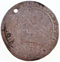 Német államok / Szilézia 1696CB 3kr Ag "I. Lipót" (1,32g) T:2-,3 ly. German States / Silesia 1696CB 3 Kreuzer Ag "Leopold I" (1,32g) C:VF,F hole Krause KM#516