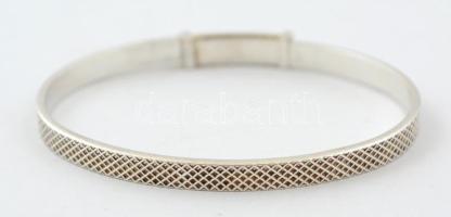 Ezüst(Ag) állítható gyerek karperec, jelzett, 5x3,6 cm, nettó: 8 g