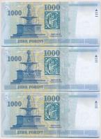 2006. 1000Ft "DE" (3x) sorszámkövetők T:I