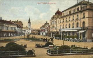 Nagyvárad, Oradea; Bémer tér, Vidor Manó kiadása / square (fa)