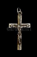 Ezüst(Ag) korpuszos kereszt függő, jelzett, 4,2x2,1 cm, nettó: 3,3 g