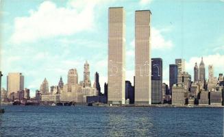 New York - 2 db MODERN megíratlan amerikai városképes lap, World Trade Center / 2 MODERN unused American town-view postcards, World Trade Center
