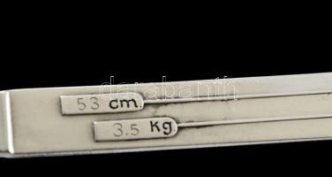 Ezüst(Ag) "négyórai" kanál, jelzett, h: 14,5 cm, nettó: 29,7 g