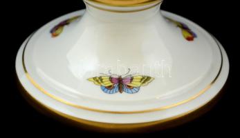 Herendi Rotschild fedeles amfora váza, kézzel festett, jelzett, hibátlan, m: 36 cm