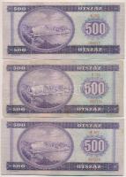 1969. 500Ft (9x) T:III,III-