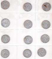 Vegyes: 6 lapos éremberakó album, benne 160db-os kis magyar és külföldi éremgyűjtemény az 1800-as év...