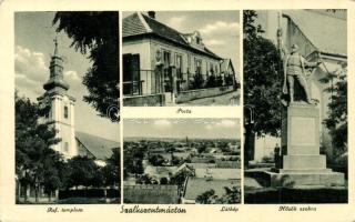 Szalkszentmárton, Posta, Hősök szobra, Református templom