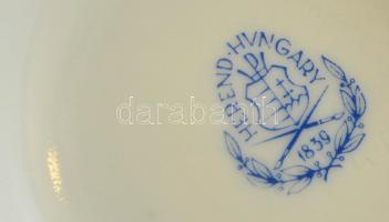 Herendi Viktória mintás váza, kézzel festett, jelzett, hibátlan, m: 16 cm