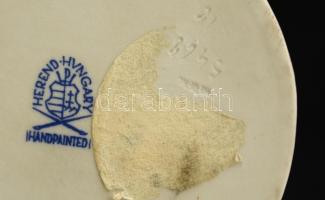 Herendi néptáncos lány, kézzel festett, jelzett, hibátlan, m: 15 cm