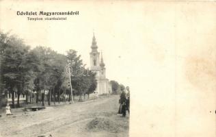 Magyarcsanád, Templom, utcakép