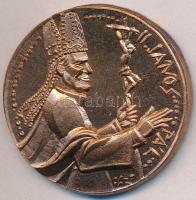 Ifj. Szlávics László (1959- ) 1991. "II. János Pál / A pápa magyarországi látogatása emlékére" Cu emlékérem műanyag tokban (51,5mm) T:1-