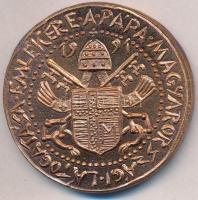 Ifj. Szlávics László (1959- ) 1991. "II. János Pál / A pápa magyarországi látogatása emlékére&q...