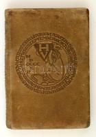 1912 Hornyánszky Viktor naptára az 1912-ik szökőesztendőre, szecessziós díszítésű naptár, hasított bőrkötésben