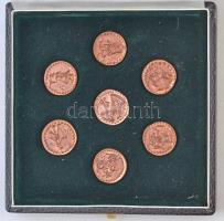 Ifj. Szlávics László (1959- ) DN "Hét vezér" Cu emlékérem (7xklf) dísztokban (20,5mm) T:1-