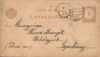 1899 Tab, Községi tejszövetkezet, utcakép piaccal, 2 Ga. photo (r)