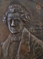 Rudolf Neuberger (1861-1916): Johann Stauss és Joseph Lanner. Bécsi vas falikép, jelzett (Wien 1911)...