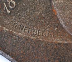 Rudolf Neuberger (1861-1916): Johann Stauss és Joseph Lanner. Bécsi vas falikép, jelzett (Wien 1911)...