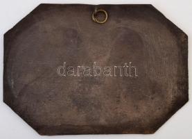 Rudolf Neuberger (1861-1916): Johann Stauss és Joseph Lanner. Bécsi vas falikép, jelzett (Wien 1911)...