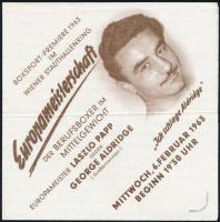 1963 Papp László(1926-2003) olimpiai bajnok mecsét reklámozó szalvétta, 17x17 cm.