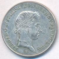 1845B 10kr Ag "V. Ferdinánd" (3,92g) T:2 Huszár: 2085., Unger III.: 1422.