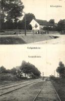 Galgamácsa, Községháza, vasútállomás, Leopold Áron kiadása