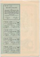 Bácsalmás 1926. "Almás-Járási Takarékpénztár Részvénytársaság" részvény 20P-ről, szelvénye...