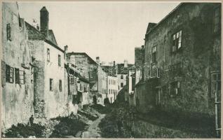 1925 Sopron, emlék a Soproni Jubileumi Iparkiállításról - leporellófüzet 6 db városképes lappal, Sch...