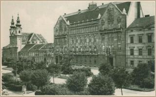 1925 Sopron, emlék a Soproni Jubileumi Iparkiállításról - leporellófüzet 6 db városképes lappal, Sch...