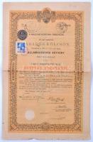 7db-os vegyes értékpapír és sorsjegy tétel, benne: Budapest 1903. "Magyar Korona Országai 4%-ka...