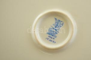 Kalocsai porcelán nagy tál, kézzel festett, jelzett, hibátlan, d: 26 cm