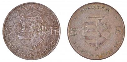 1947. 5Ft Ag "Kossuth" (2x) T:2-