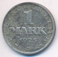 Németország / Weimari Köztársaság 1925D 1M Ag T:2,2-ph. Germany / Weimar Republic 1925D 1 Mark Ag C:XF,VF