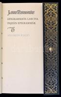 Janus Pannonius: Pajzán epigrammák. Szerk.: Csorba Győző. Bp., 1986, Helikon. Kiadói dúsan aranyozot...