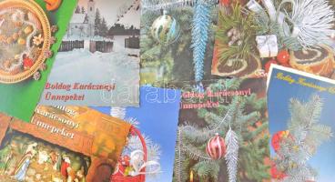 Kb. 400 db MODERN használatlan karácsonyi üdvözlőlap / Cca. 400 modern unused Christmas greeting postcards