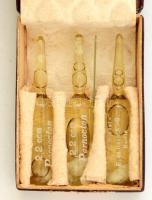 Pernocton régi gyógyszeres doboz, tartalommal